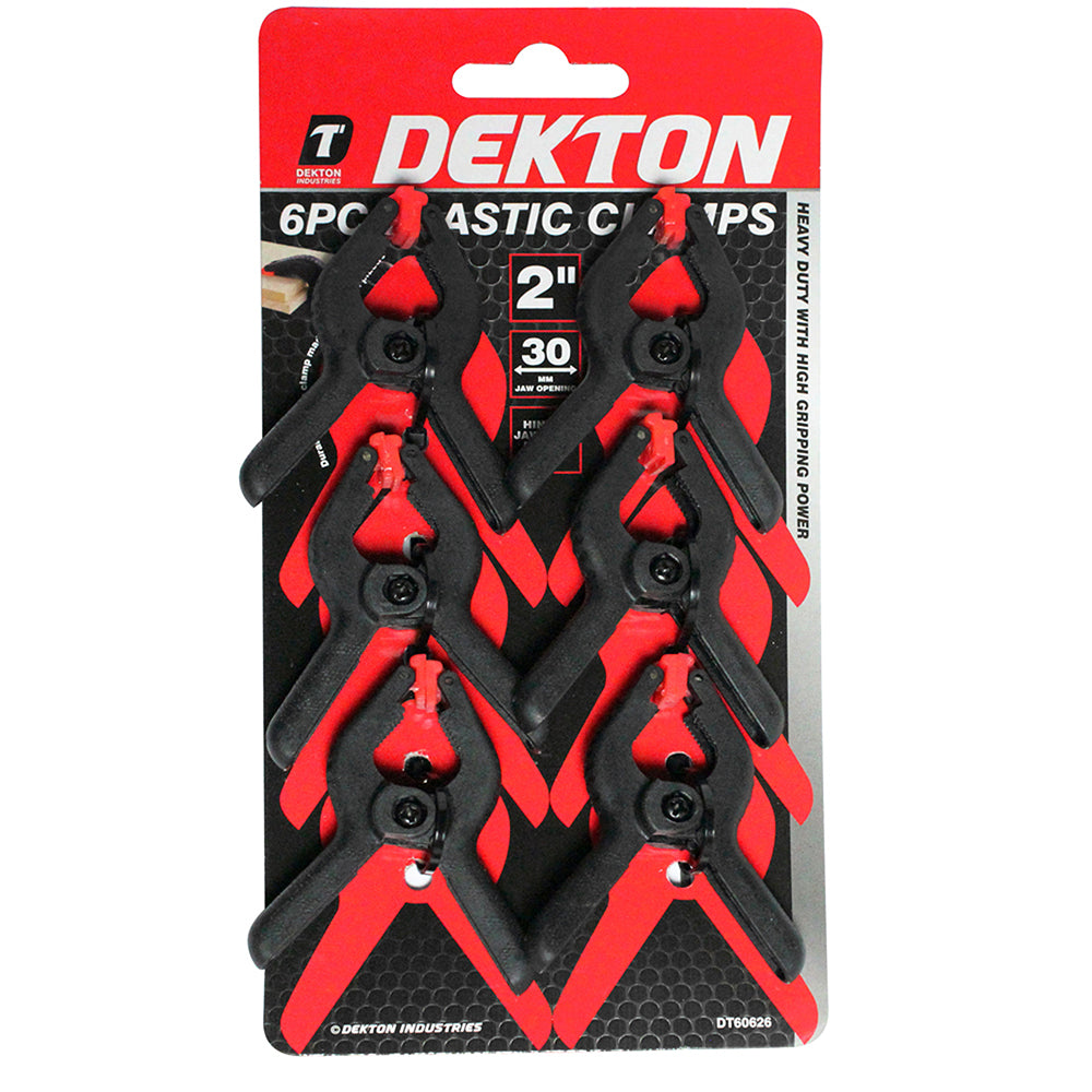 DEKTON HEAVY DUTY NYLON SPRING CLAMPS 2 INCH / 50MM 6/PK. DT60626 \\\KD00894
