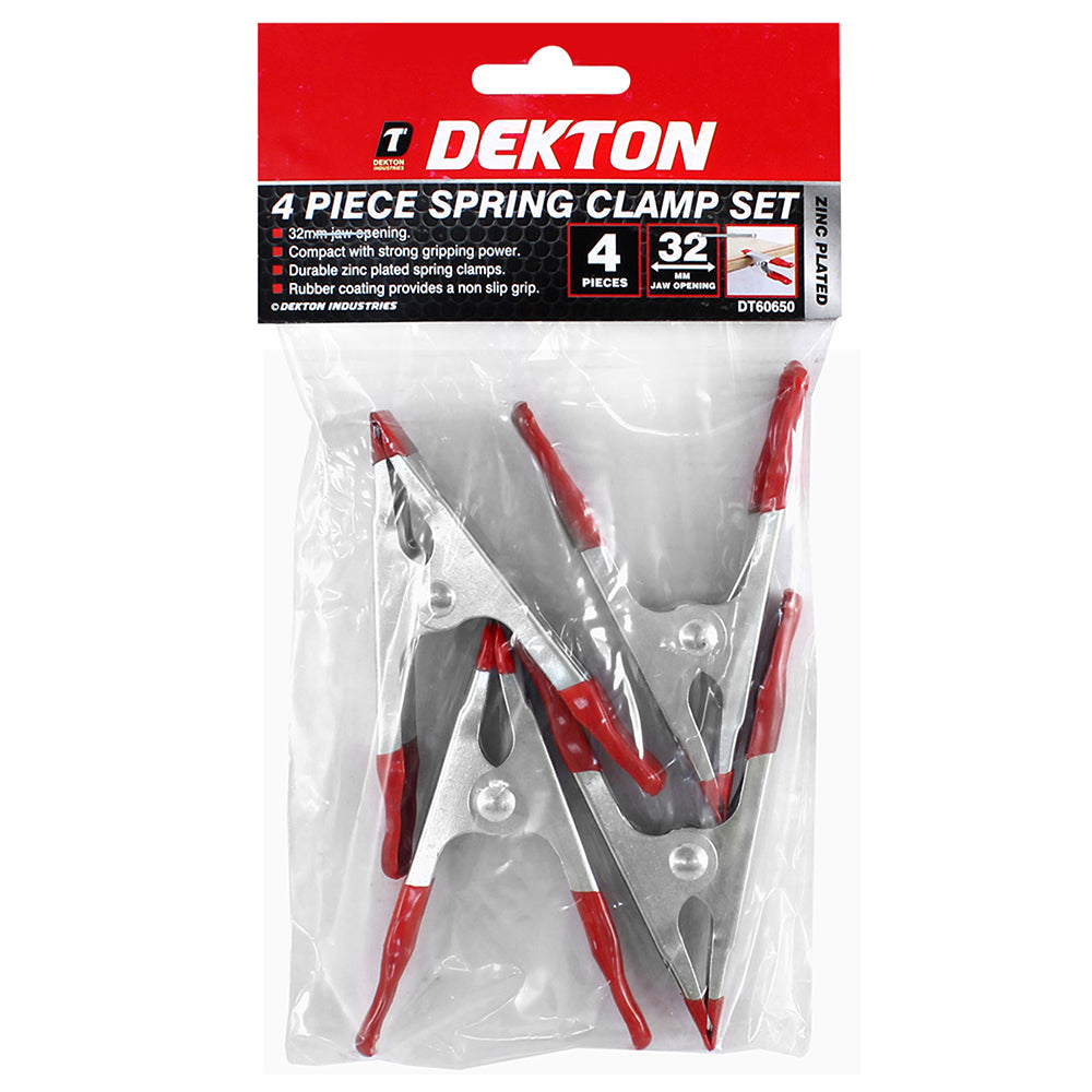 DEKTON METAL SPRING CLAMP TIPPED GRIP 4/PK. DT60650 \\\KD00898