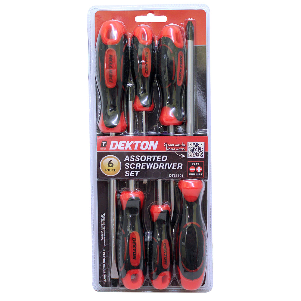 DEKTON MAGNETIC SCREWDRIVER SET 6/PK. DT65501 \\\KD00901