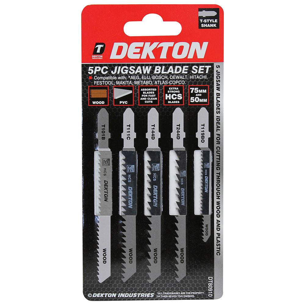DEKTON JIGSAW BLADE T TYPE 5/PK \\\KD00929
