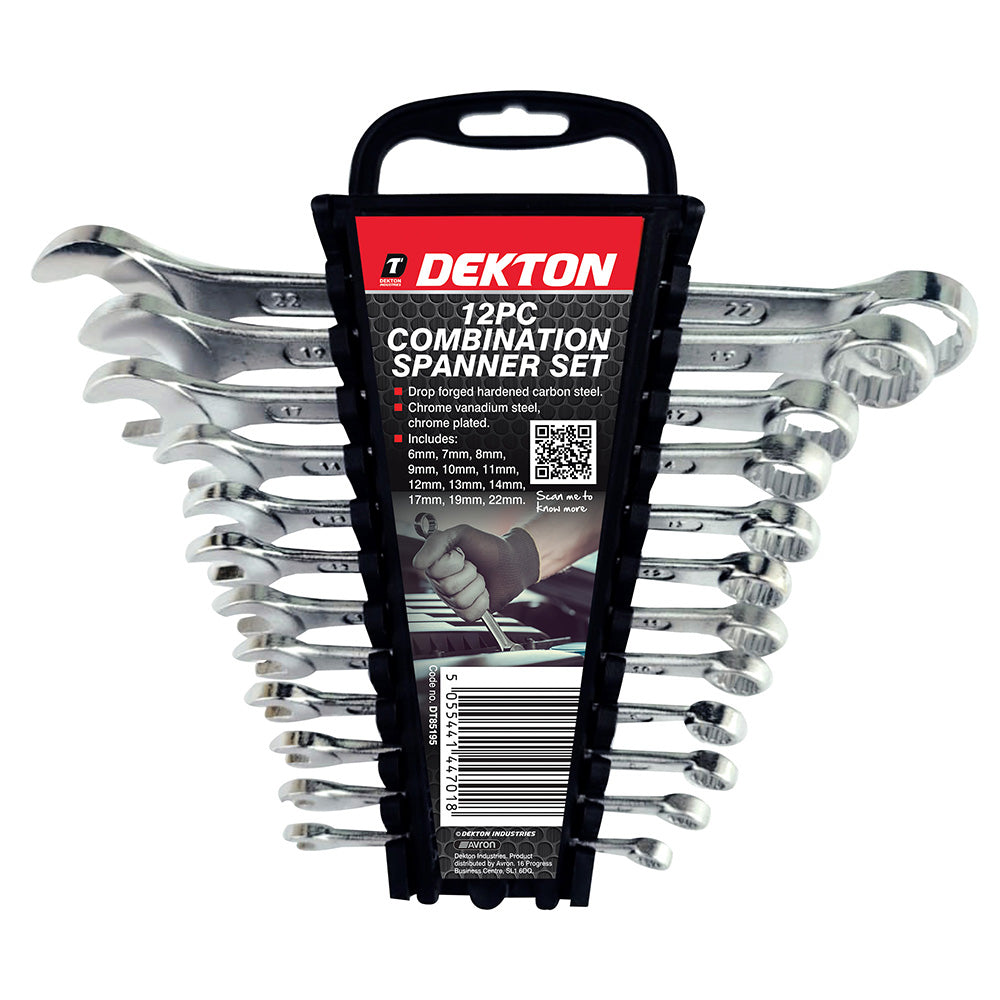 DEKTON 12PCS COMBINATION SPANNER SET. DT85195 \\\KD00931