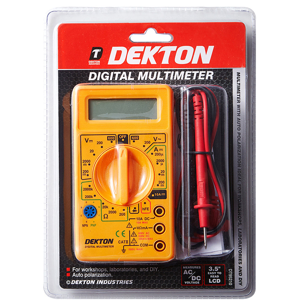 DEKTON DIGITAL MULTIMETER / VOLTMETER. DT95210 \\\KD00935