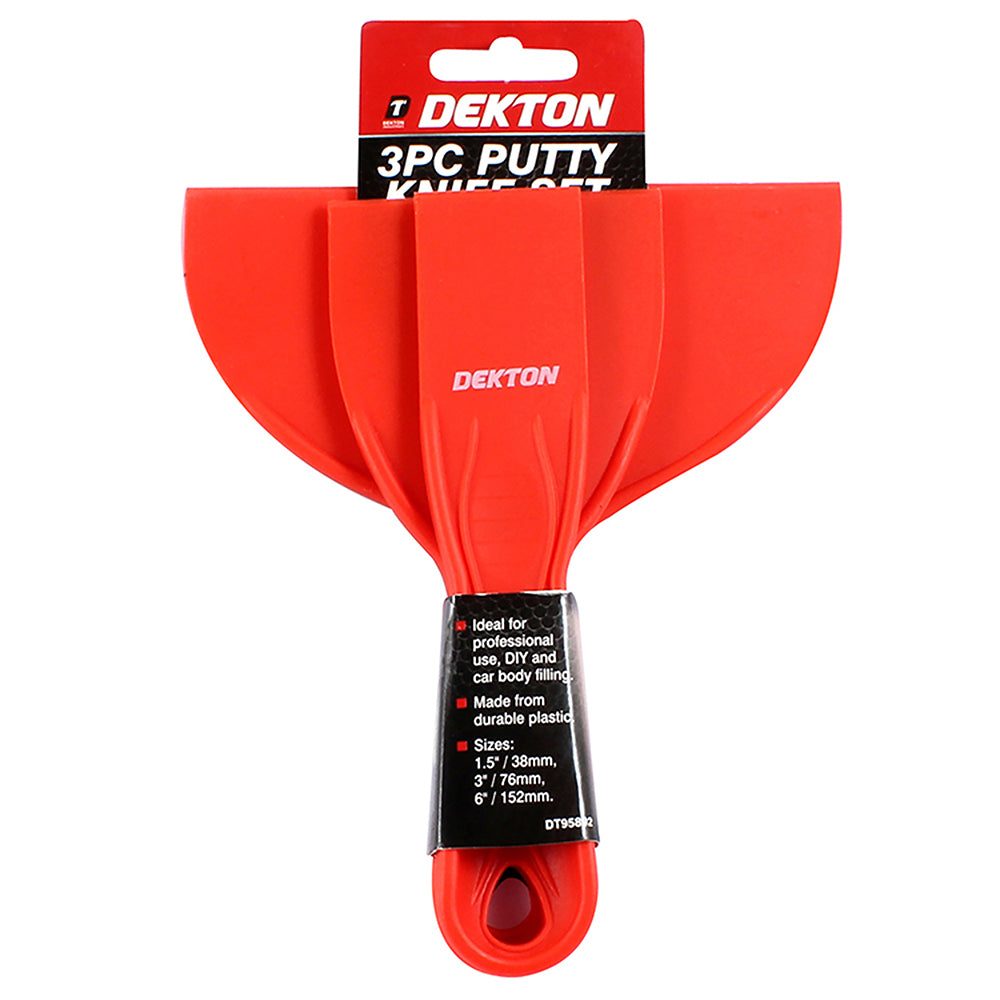DEKTON PLASTIC PUTTY KNIFE / SCRAPER 3/PK. DT95892 \\\KD00941