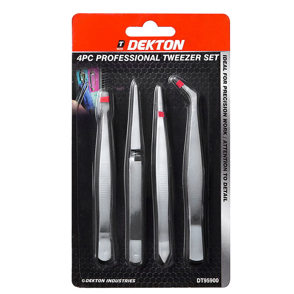 DEKTON PRECISION TWEEZERS SET 4/PK. DT95900 \\\KD00942