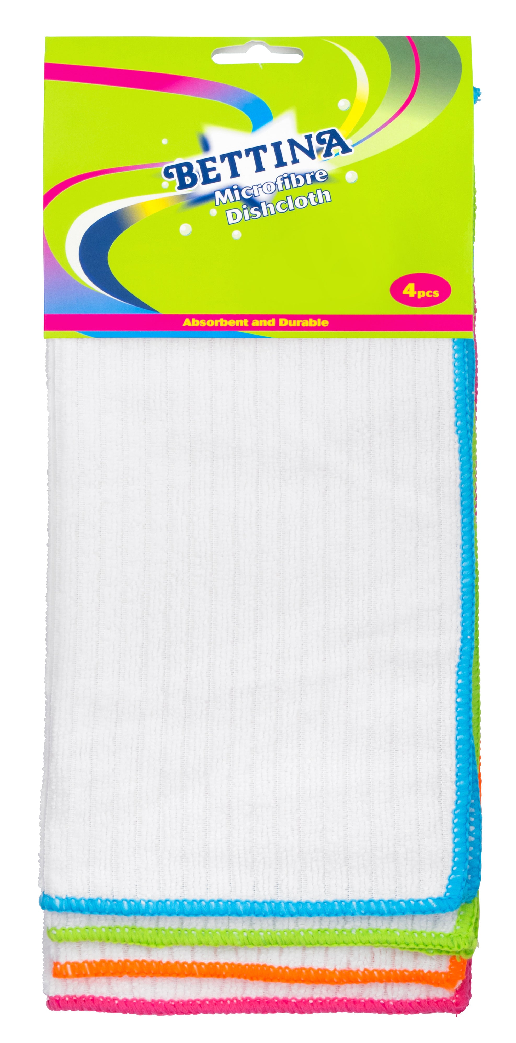 BETTINA MICROFIBRE DISH CLOTHS 4/PK. B395 \\\KD01005