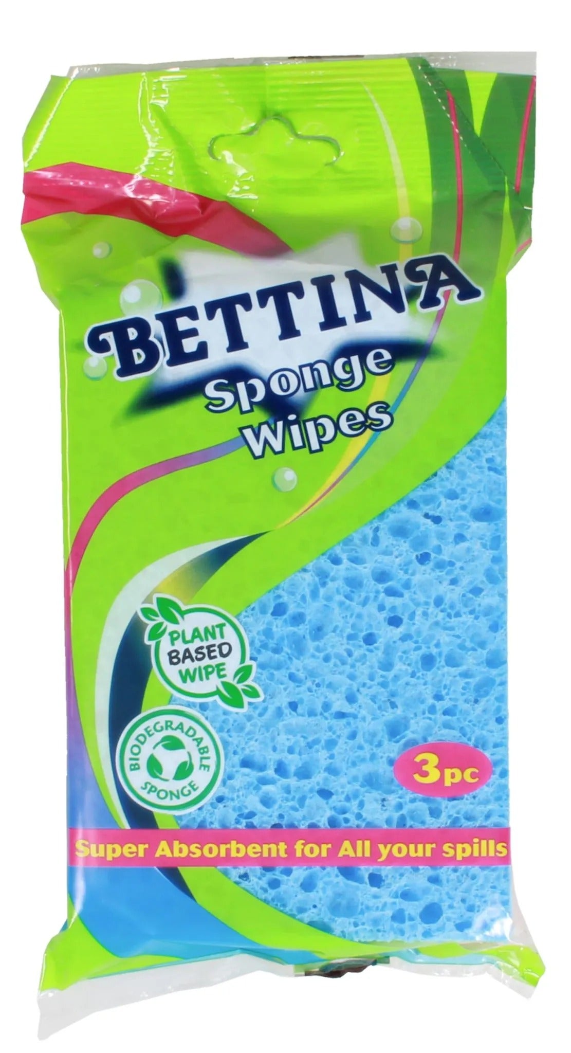 BETTINA HIGHLY ABSORBENT / CELLULOSE SPONGE WIPES 3/PK. B1343 \\\KD01006