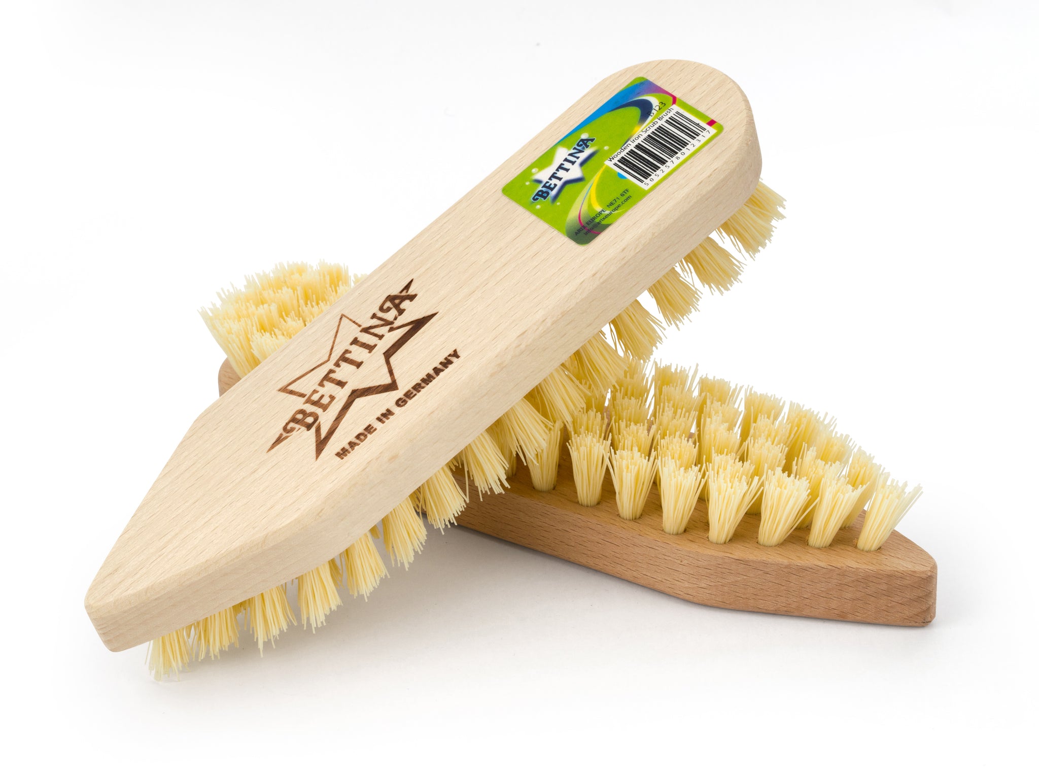 BETTINA WOODEN IRON SHAP SCRUBBING BRUSH. B123 \\\KD01010