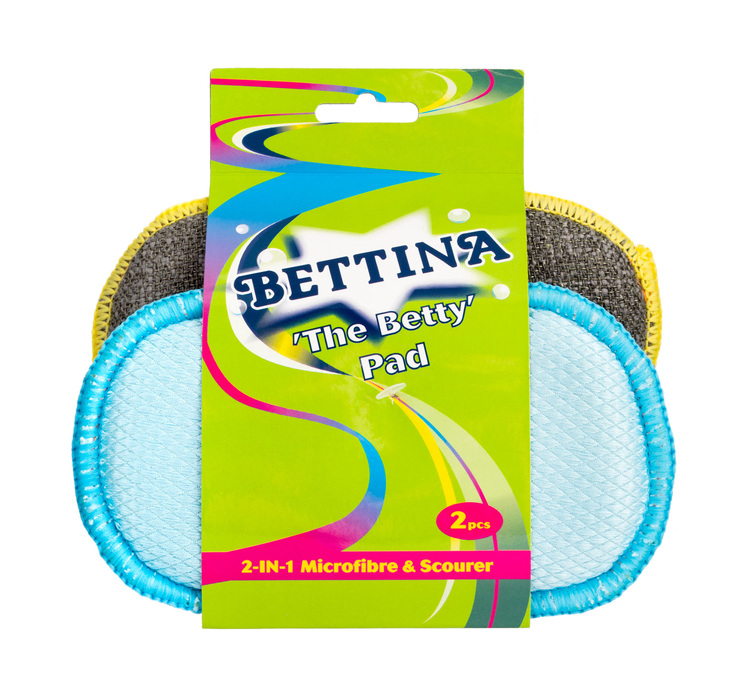 BETTINA  THE BETTY PAD MICROFIBRE & SCOURER 2/PK. B450 \\\KD01011