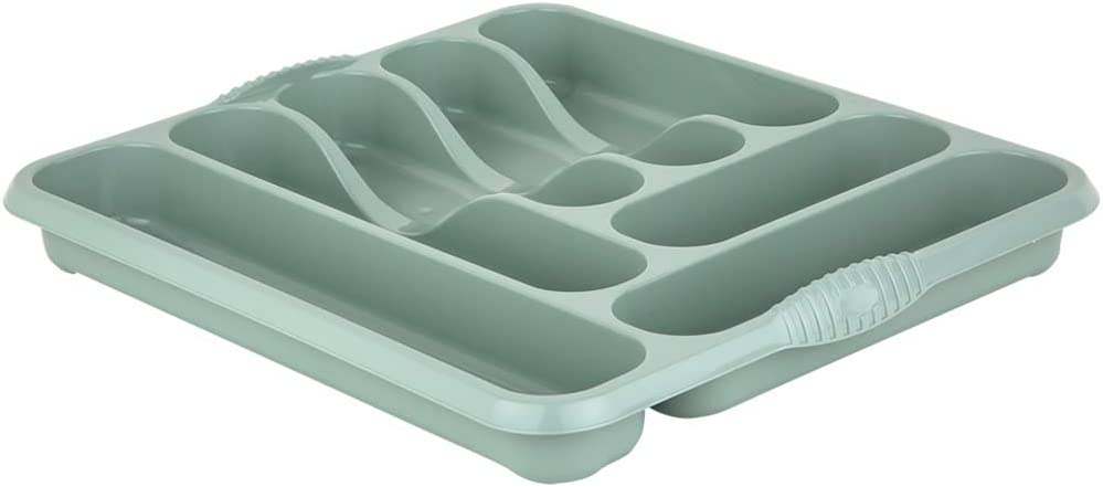 WHAM CASA LARGE CUTLERY TRAY SILVER SAGE. WHAM17331 \\\KD01077