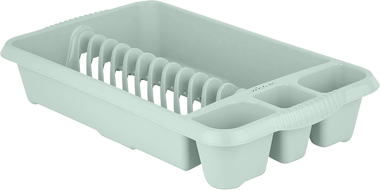 WHAM CASA MEDIUM DISH DRAINER SILVER SAGE. WHAM17256 \\\KD01085