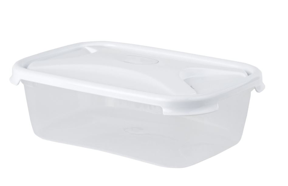 WHAM CUISINE 2.7L RECT FOOD BOX & LID CLEAR/ICE WHITE. WHAM12374 \\\KD01152