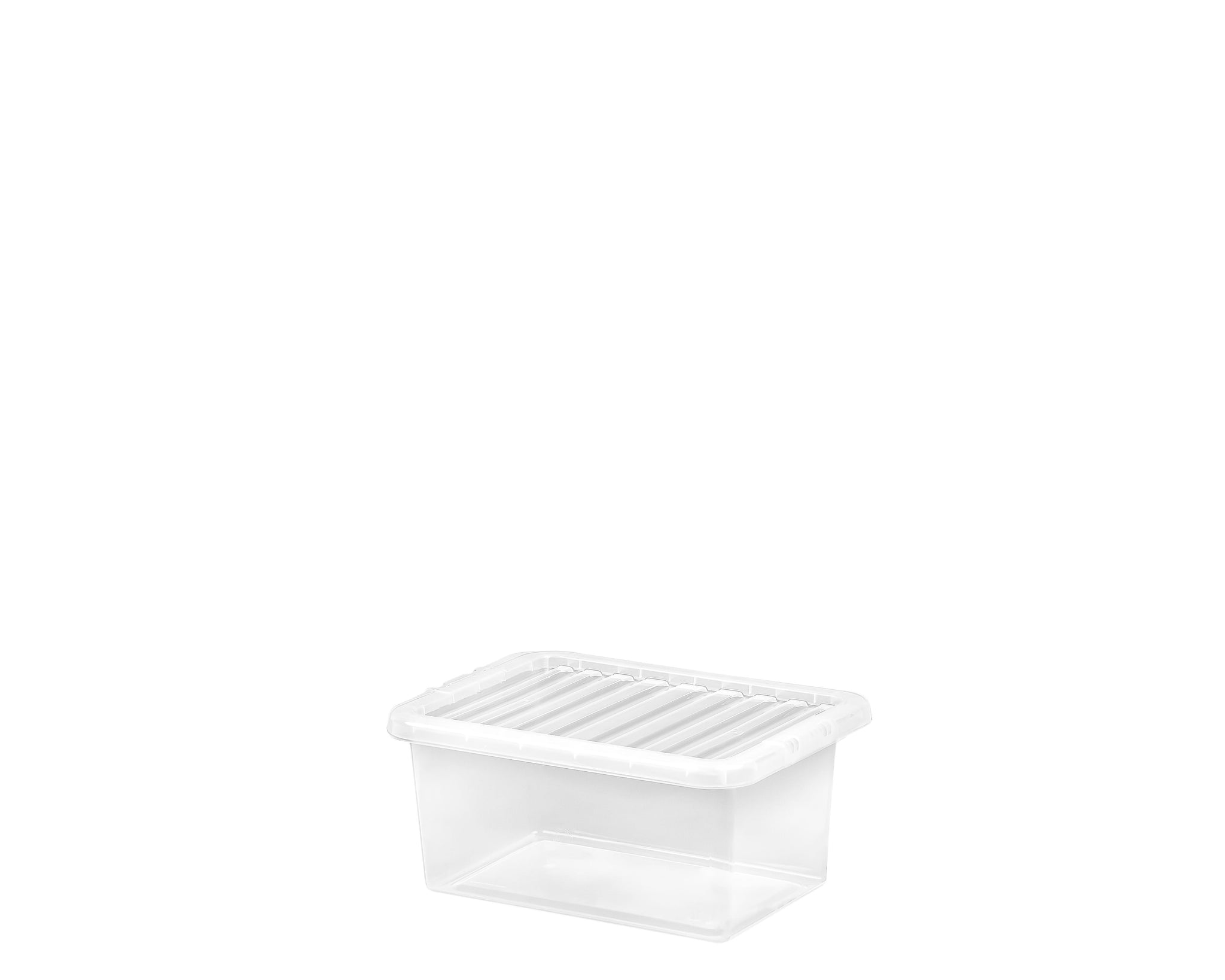 WHAM CRYSTAL CLEAR PLASTIC STORAGE BOX WITH LID 11 LITRE. WHAM25326 \\\KD01164