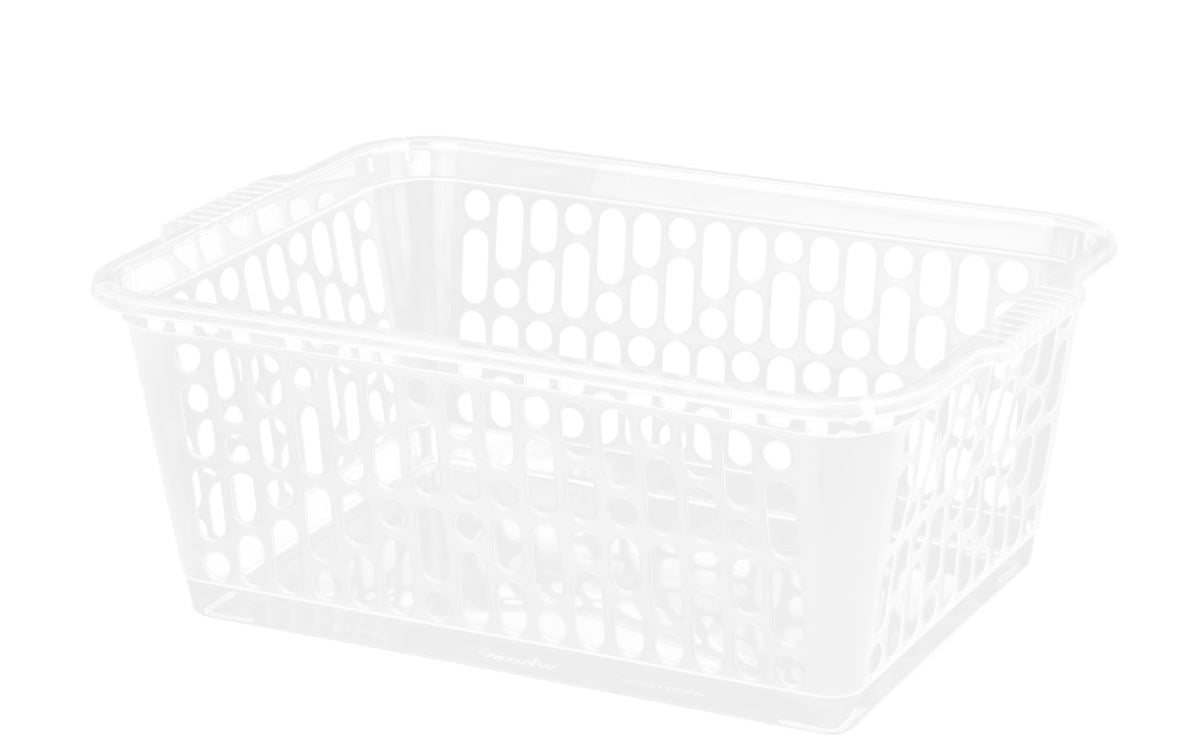 WHAM SINGLE LARGE HANDY BASKET - CLEAR. WHAM11070 \\\KD01174
