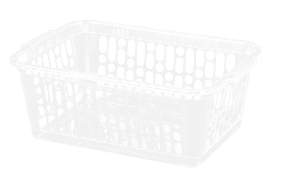 WHAM SINGLE MEDIUM HANDY BASKET - CLEAR. WHAM11065 \\\KD01178