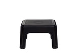 WHITEFURZE PLASTIC STEP STOOL 40CM - BLACK. H23216 \\\KD01220