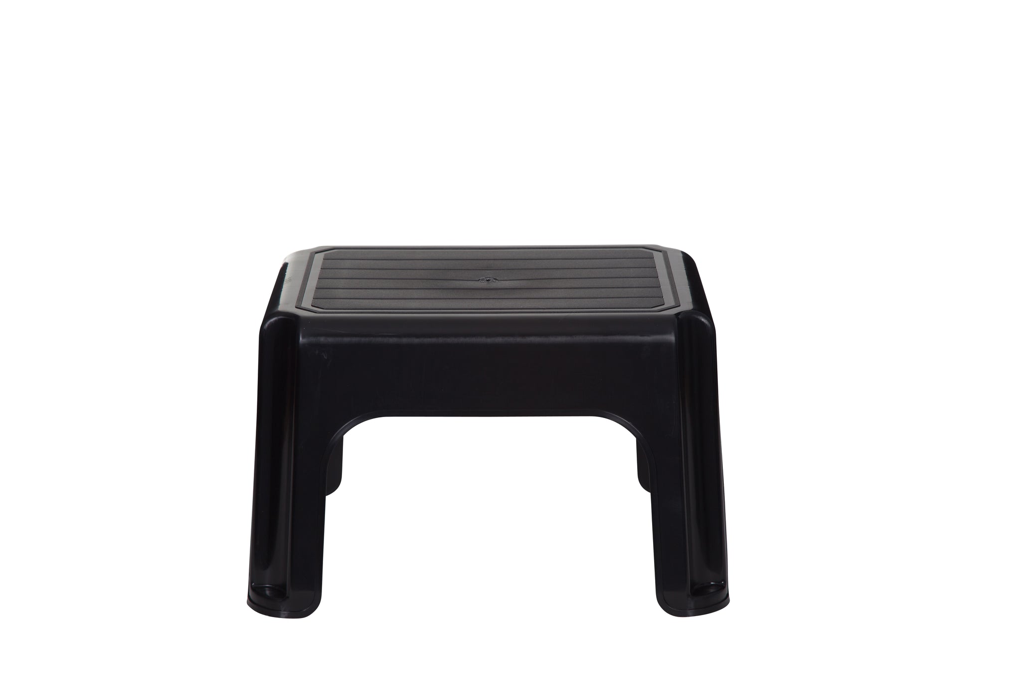 WHITEFURZE PLASTIC STEP STOOL 40CM - BLACK. H23216 \\\KD01220