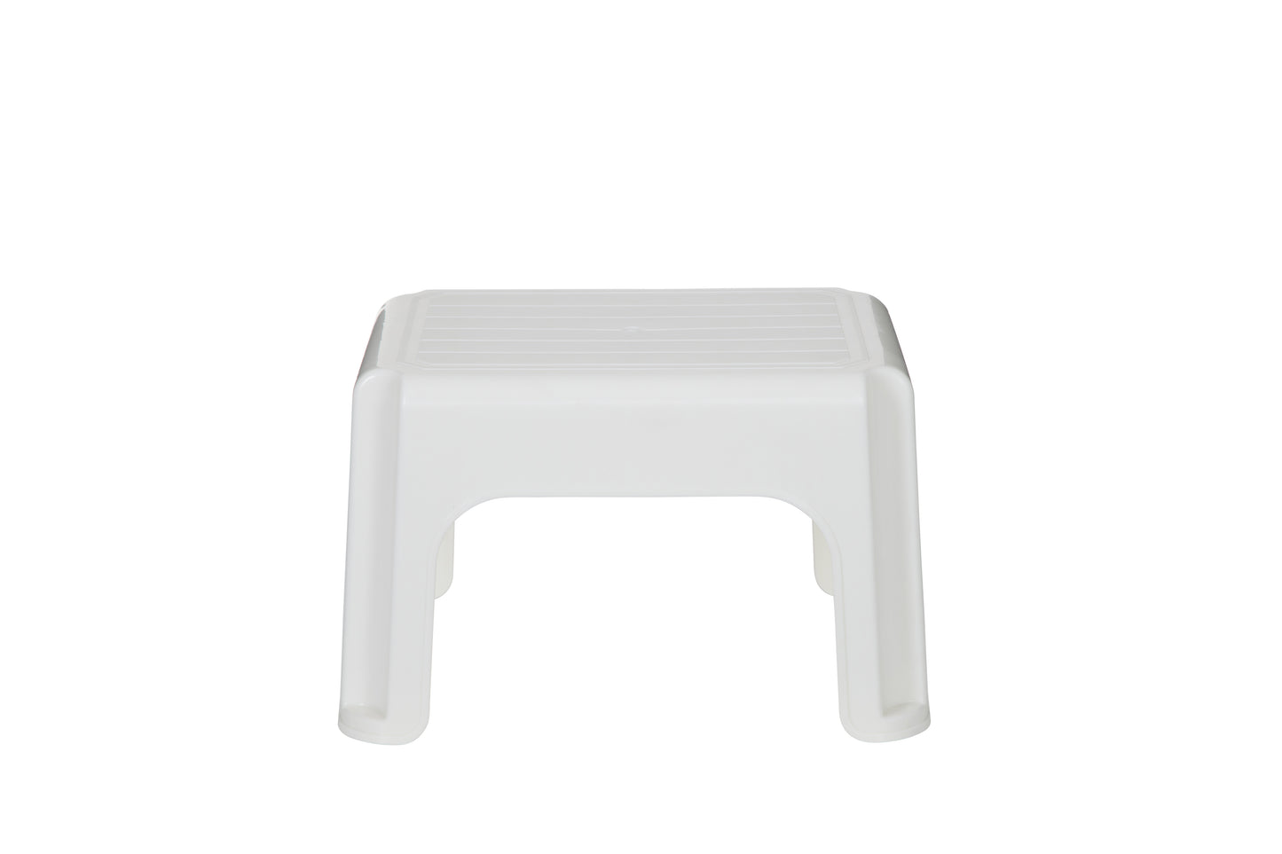 WHITEFURZE PLASTIC STEP STOOL 40CM -  CREAM. H23218 \\\KD01221