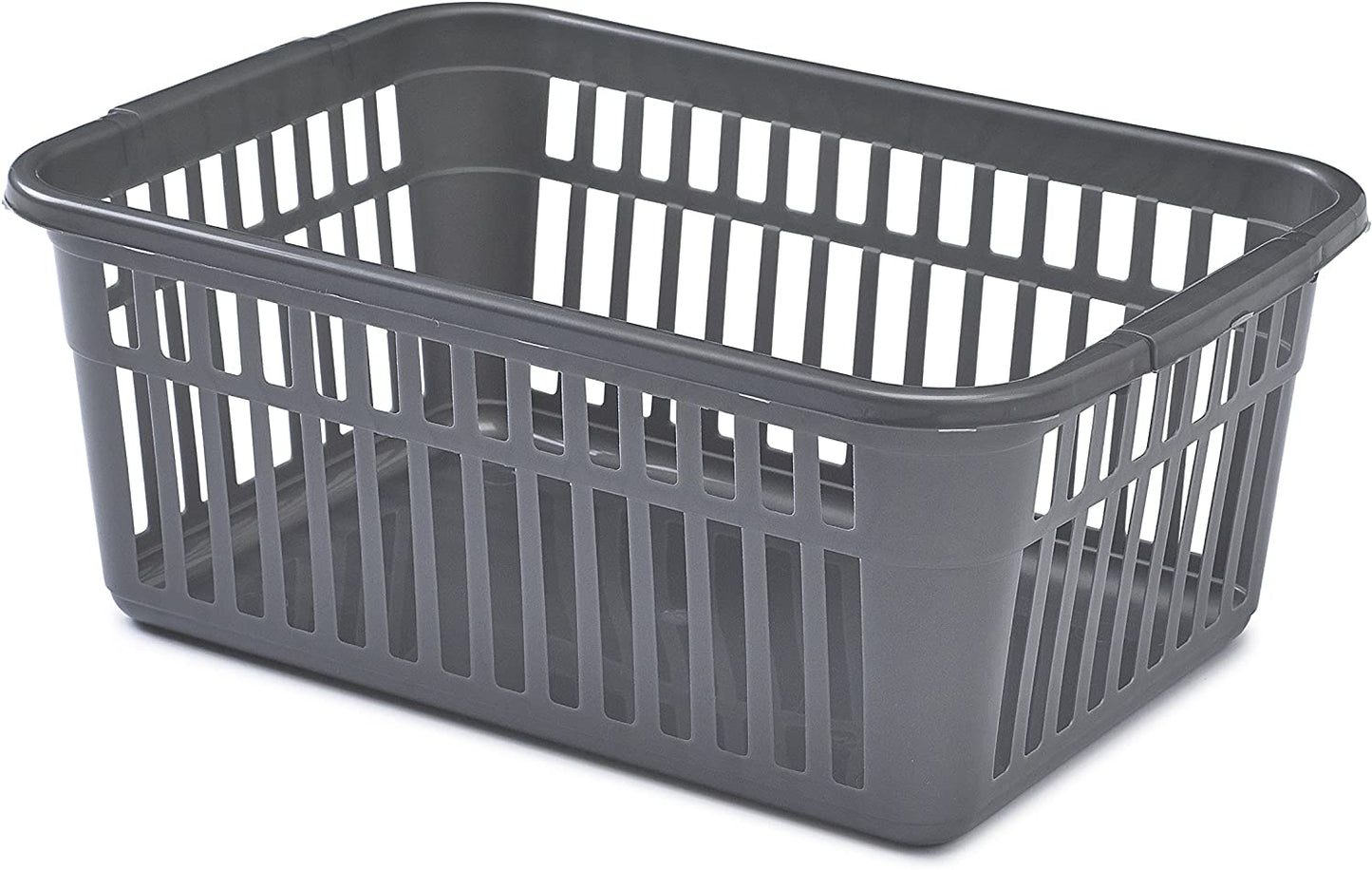 WHITEFURZE 45CM HANDY BASKET SILVER. S03J091 \\\KD01227