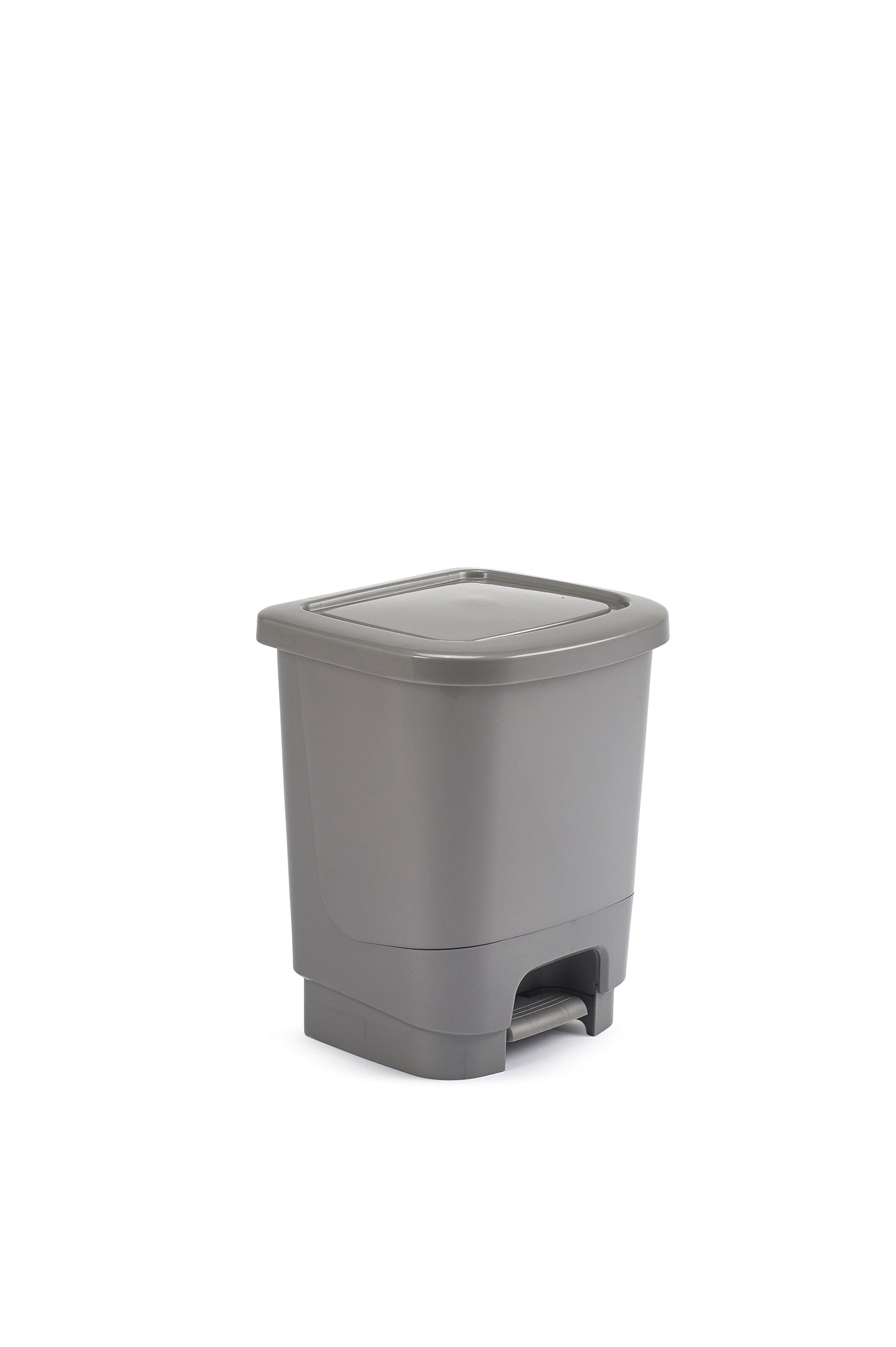 WHITEFURZE 8L PEDAL BIN SILVER. H10PB2 \\\KD01229