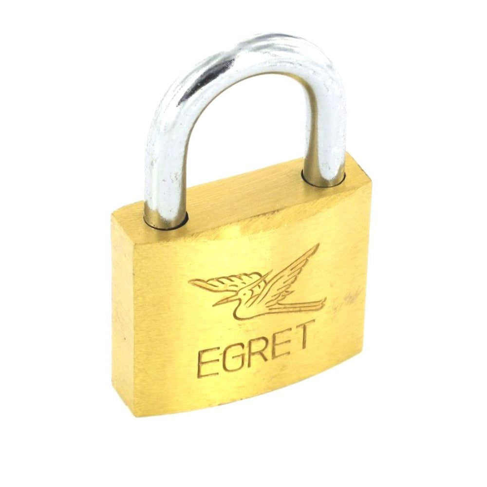 SECURIT S1135 EGRET BRASS PADLOCK CYLINDER ACTION 40MM WITH 3 KEYS. MP-S1135 \\\KD01279