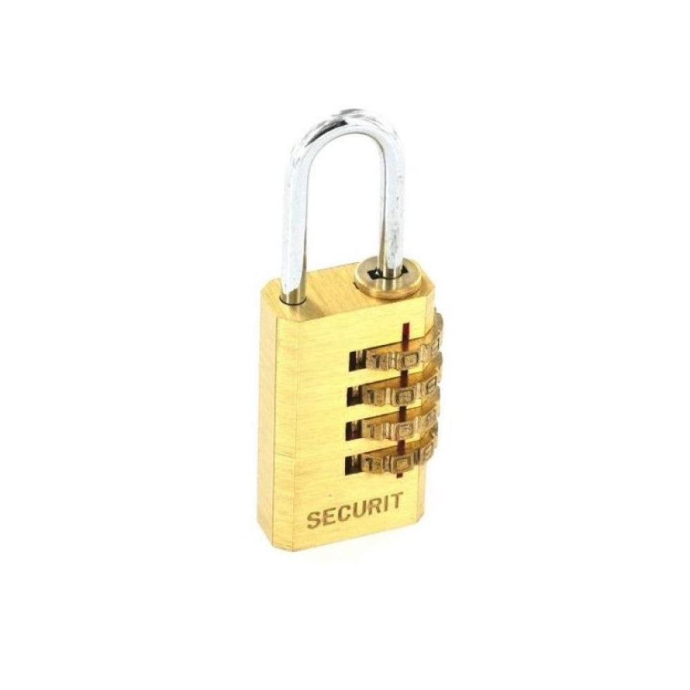 SECURIT S1192 COMBINATION PADLOCK BRASS 20MM. MP-S1192 \\\KD01284