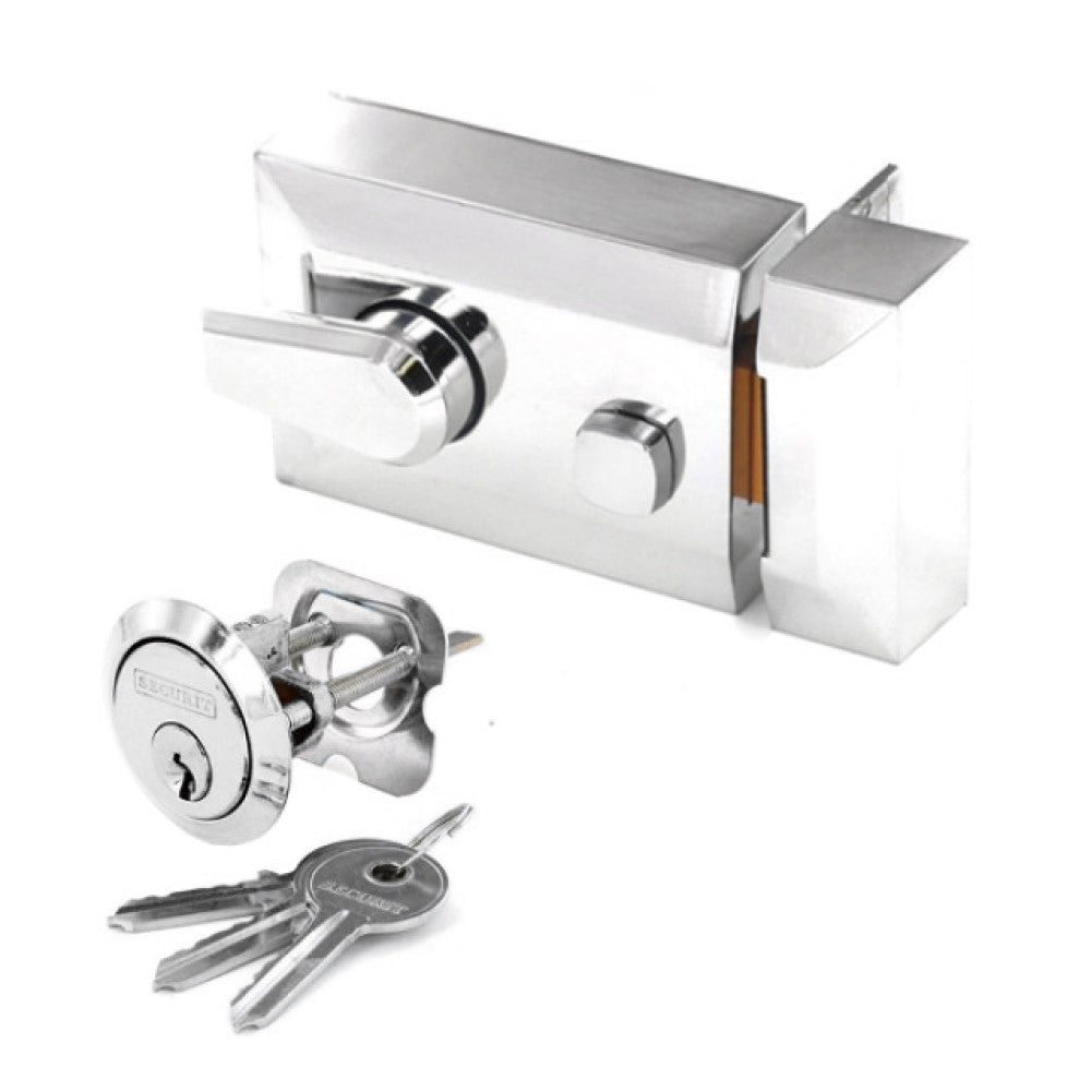 SECURIT S1728 POLISHED CHROME PLATED DL NIGHTLATCH STD. MP-S1728 \\\KD01295