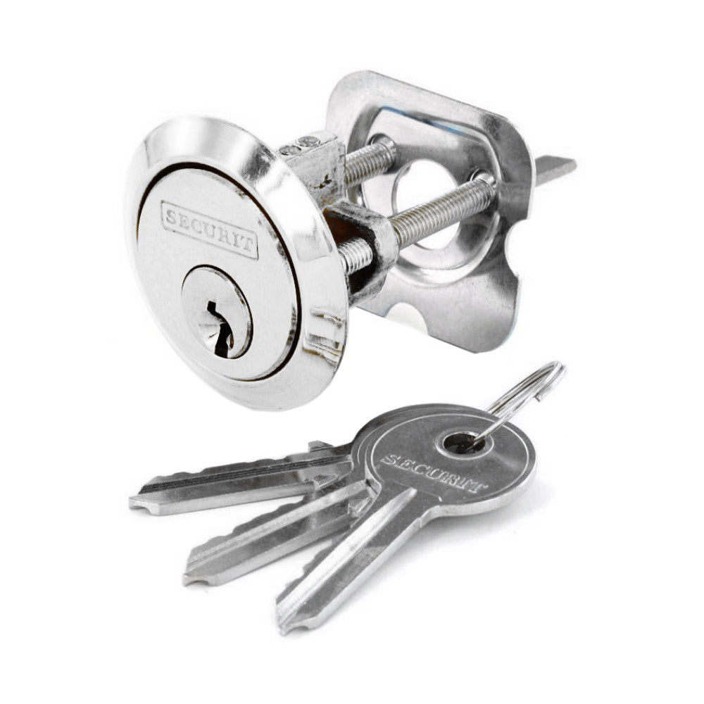 SECURIT S1751 CHROME PLATED SPARE CYLINDER UNIVERSAL WITH 3 KEYS. MP-S1751 \\\KD01298