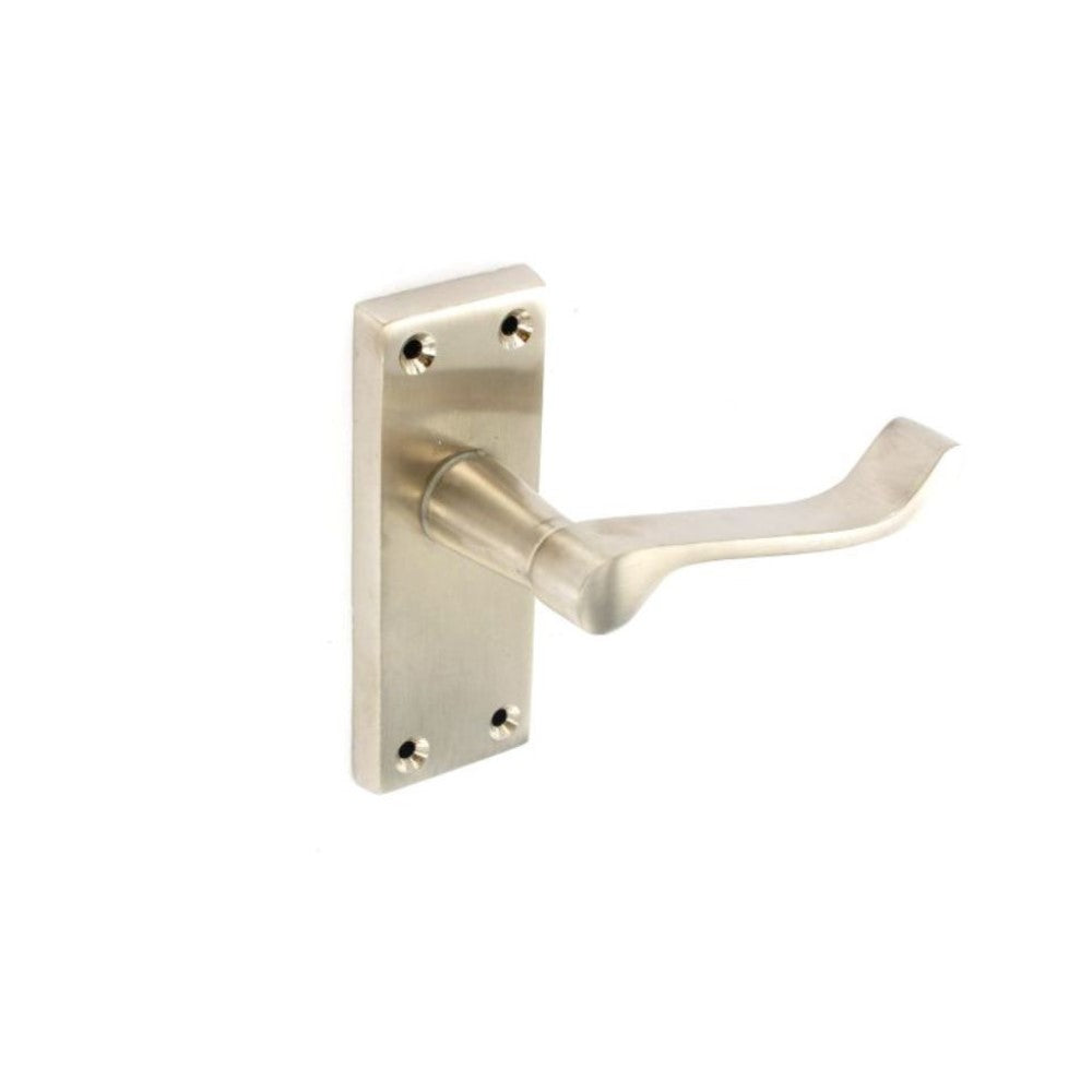 SECURIT S2721 BRUSHED NICKEL SCROLL LATCH HANDLES 115MM. MP-S2721 \\\KD01318