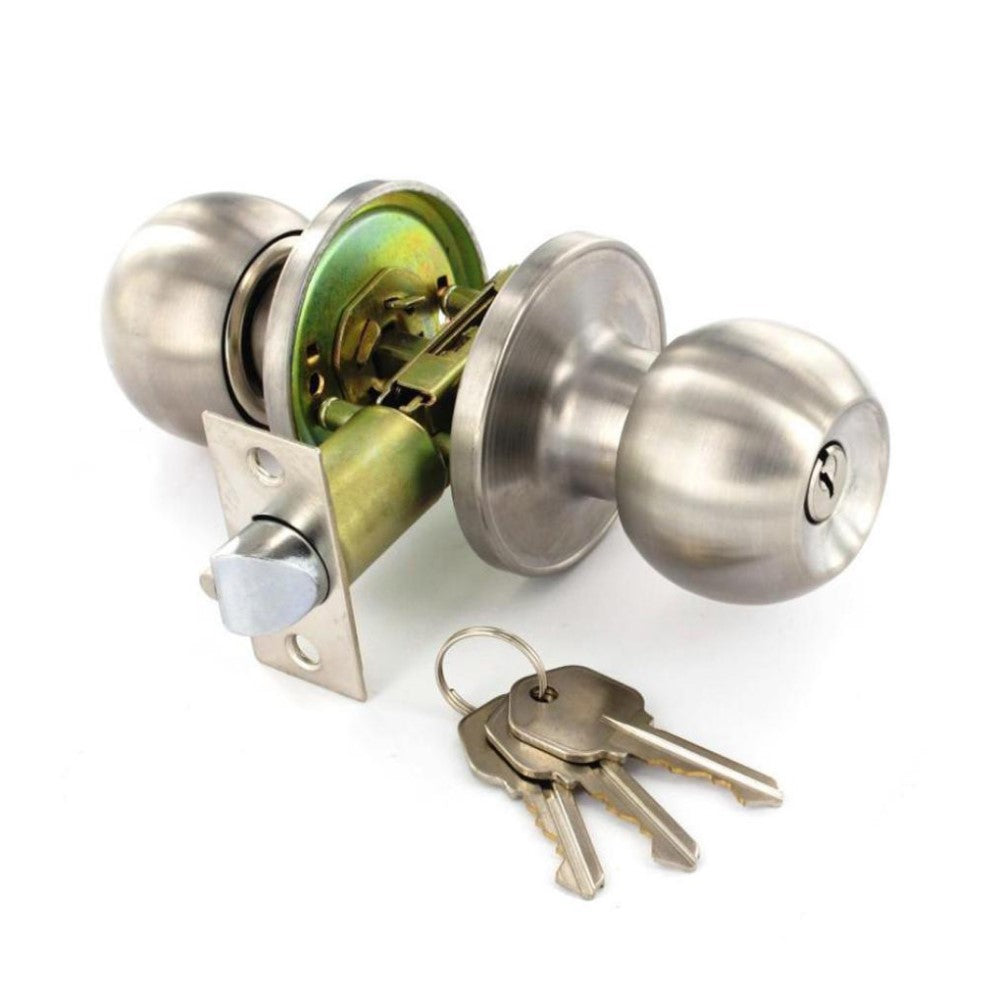 SECURIT S2953 STAINLESS STEEL ENTR. LOCK KNOBSET 60/70MM. MP-S2953 \\\KD01320