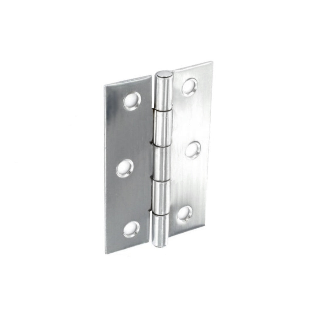 SECURIT S4302 STEEL BUTT HINGES POLISHED CHROME PLATED 75MM. MP-S4302 \\\KD01360