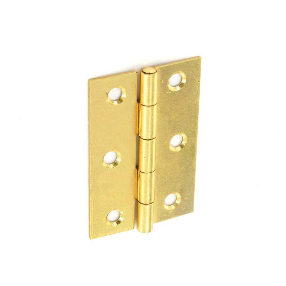 SECURIT S4305 STEEL BUTT HINGES BRASS PLATED 75MM. MP-S4305 \\\KD01361