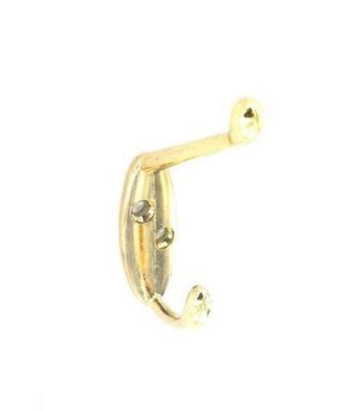 SECURIT S6105 HAT & COAT HOOK ELECTRO BRASSED (EB) 105MM. MP-S6105 \\\KD01415