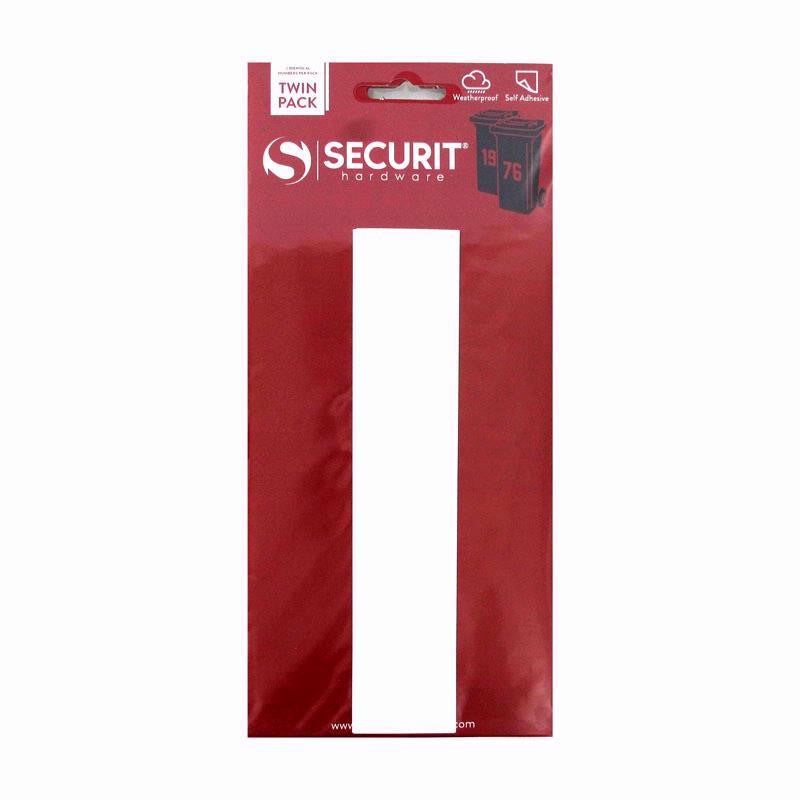 SECURIT S6911 WHEELIE BIN NUMBER 1 WHITE 170MM. MP-S6911 \\\KD01449