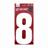 SECURIT S6918 WHEELIE BIN NUMBER 8 WHITE 170MM. MP-S6918 \\\KD01456