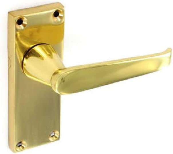SECURIT S7201 PBRASS PLATED VICTORIAN  LATCH HANDLES 115MM. MP-S7201 \\\KD01459