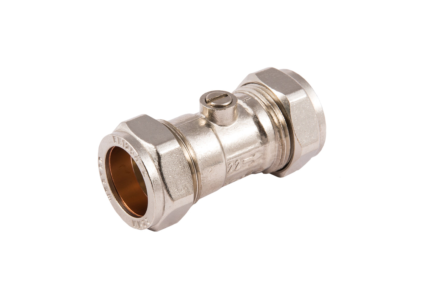 SECURPLUMB U9752 ISOLATING VALVE LP CXC CHROME PLATED 15MM. SU9752 \\\KD01483