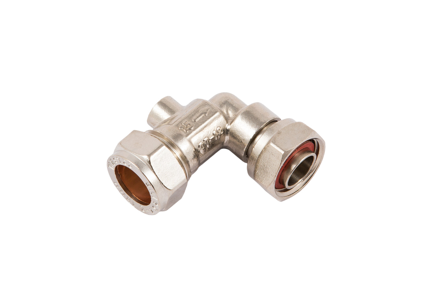 SECURPLUMB U9756 SERVICE VALVE ANGLED CHROME PLATED 15MMX1/2. SU9756 \\\KD01485
