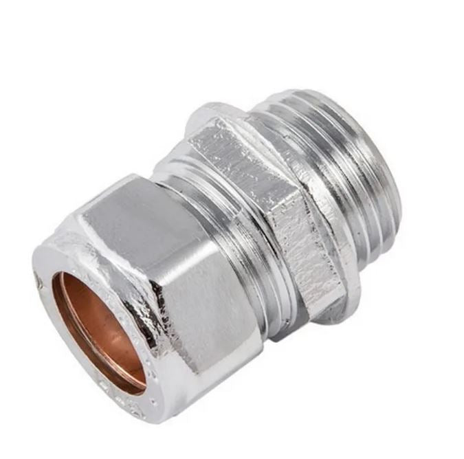 SECURPLUMB U9816 COMPRESS.COUPLING CXMI CHROME PLATED 15MMX1/2. U9816 \\\KD01500