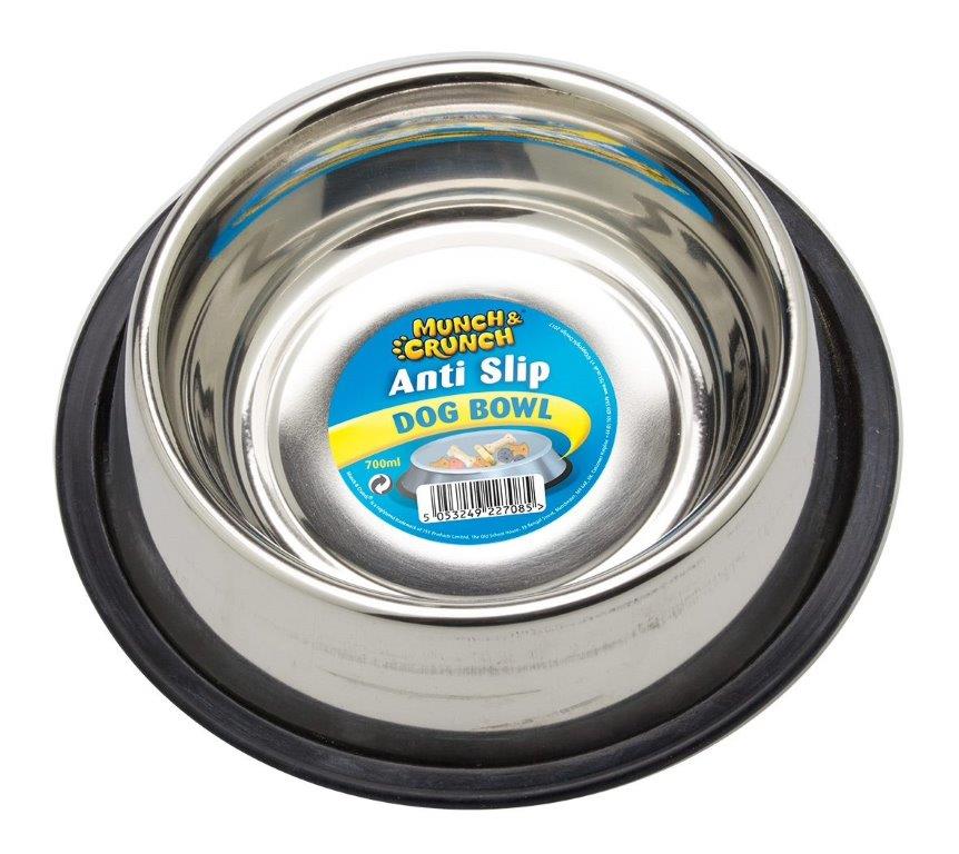 MUNCH CRUNCH ANTI-SKID DOG BOWL 700ML. MC1100 \\\KD01585
