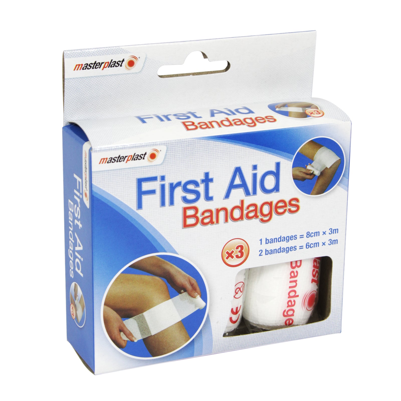 MASTERPLAST FIRST AID BANDAGES 3PK. MP019A \\\KD01587