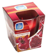PAN AROMA CLEAR GLASS CANDLE - POMEGRANATE. PAN0298 \\\KD01607