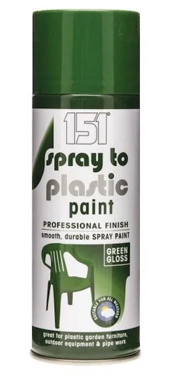 151 SPRAY TO PLASTIC PAINT GREEN GLOSS 400ML. TAR052 \\\KD01636