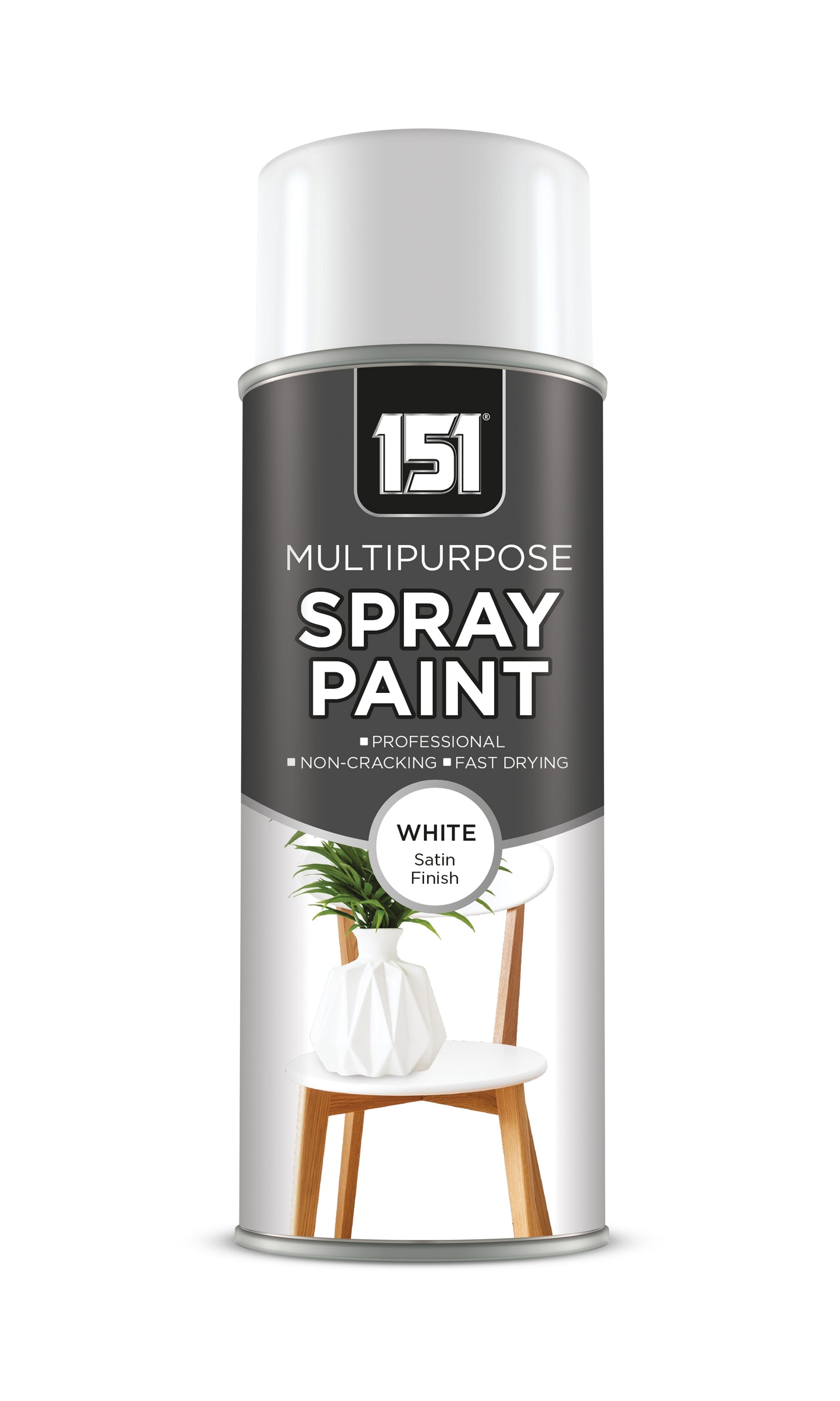 151 WHITE SATIN SPRAY PAINT 400ML. TAR065 \\\KD01643