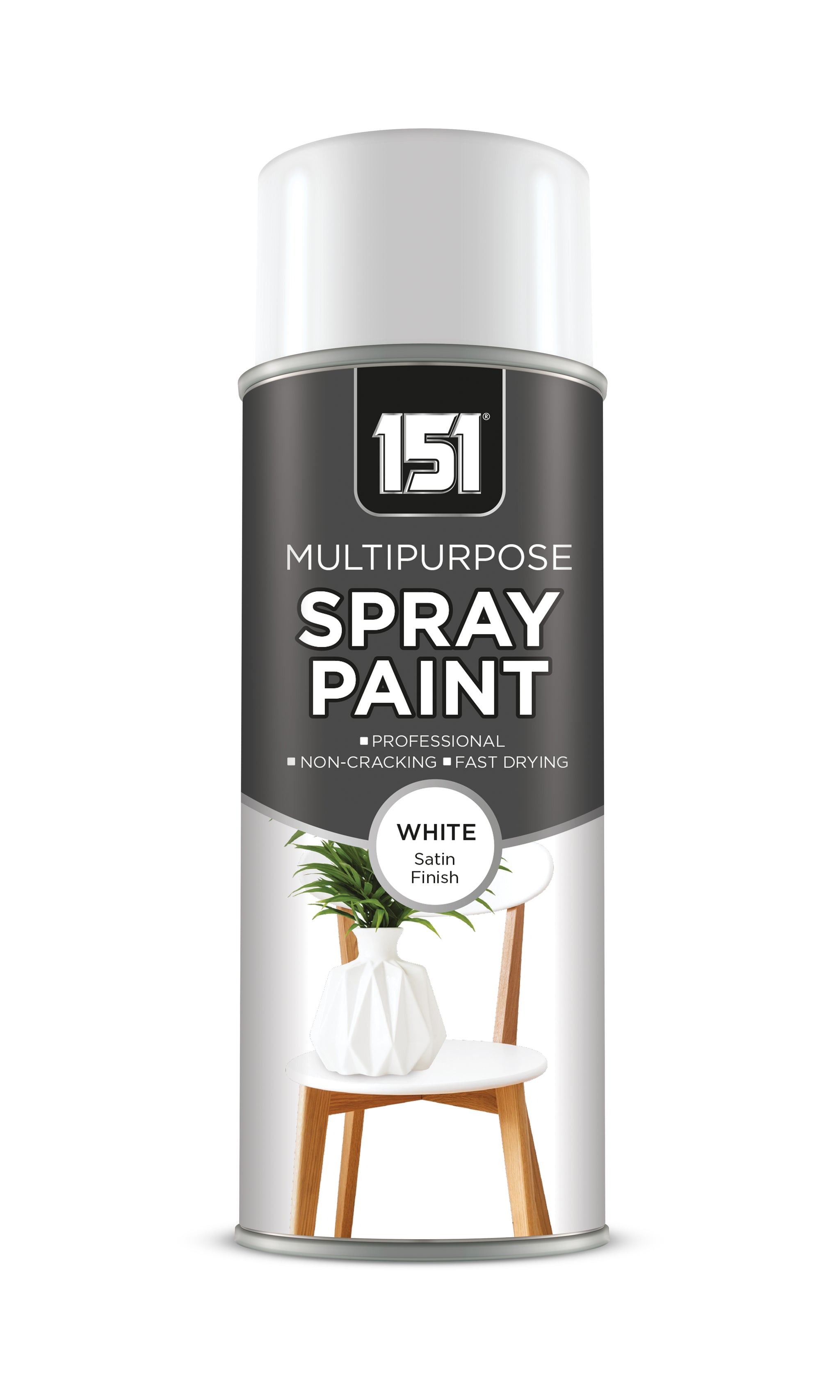 151 WHITE SATIN SPRAY PAINT 400ML. TAR065 \\\KD01643