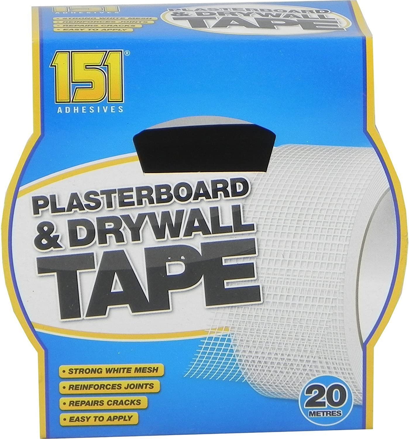 151 PLASTERBOARD DRYWALL TAPE 20M X 48MM X 0.25MM. TT1021 \\\KD01651