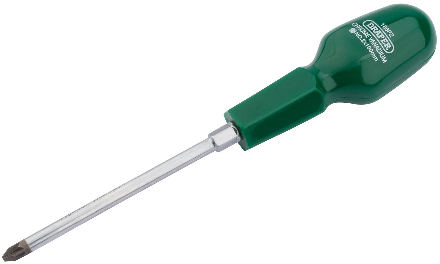 DRAPER 14087 NO 2 X 100MM PZ TYPE CABINET PATTERN SCREWDRIVER 186PZ. DRA14087 \\\KD01660