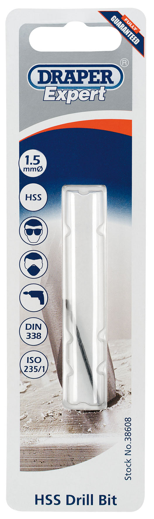 DRAPER EXPERT 38608  1.5MM HSS DRILL BIT. DRA38608 \\\KD01678
