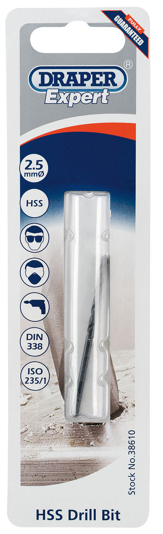 DRAPER EXPERT 38610  2.5MM HSS DRILL BIT. DRA38610 \\\KD01680