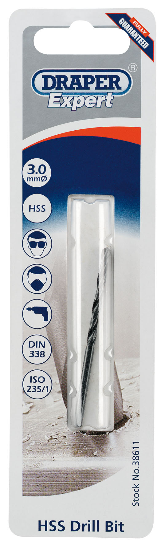 DRAPER EXPERT 38611  3.0MM HSS DRILL BIT. DRA38611 \\\KD01681