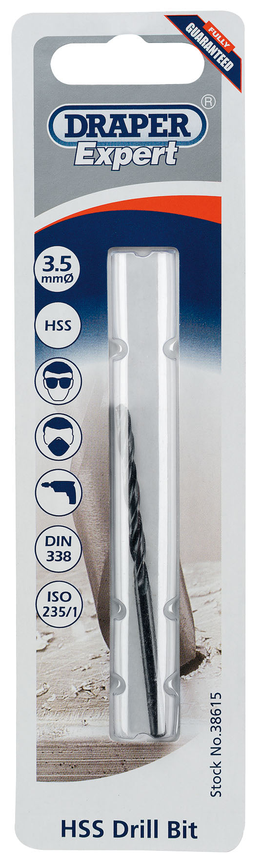 DRAPER EXPERT 38615  3.5MM HSS DRILL BIT. DRA38615 \\\KD01684